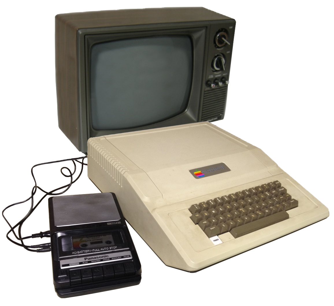 Picture of an Apple IIe computer from 1979