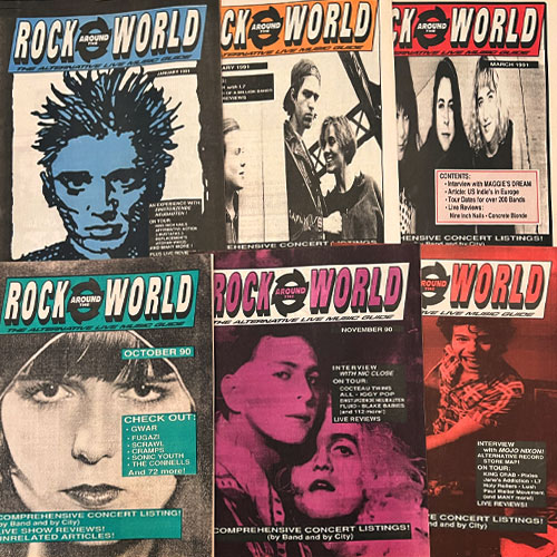 Collage of 6 magazine covers