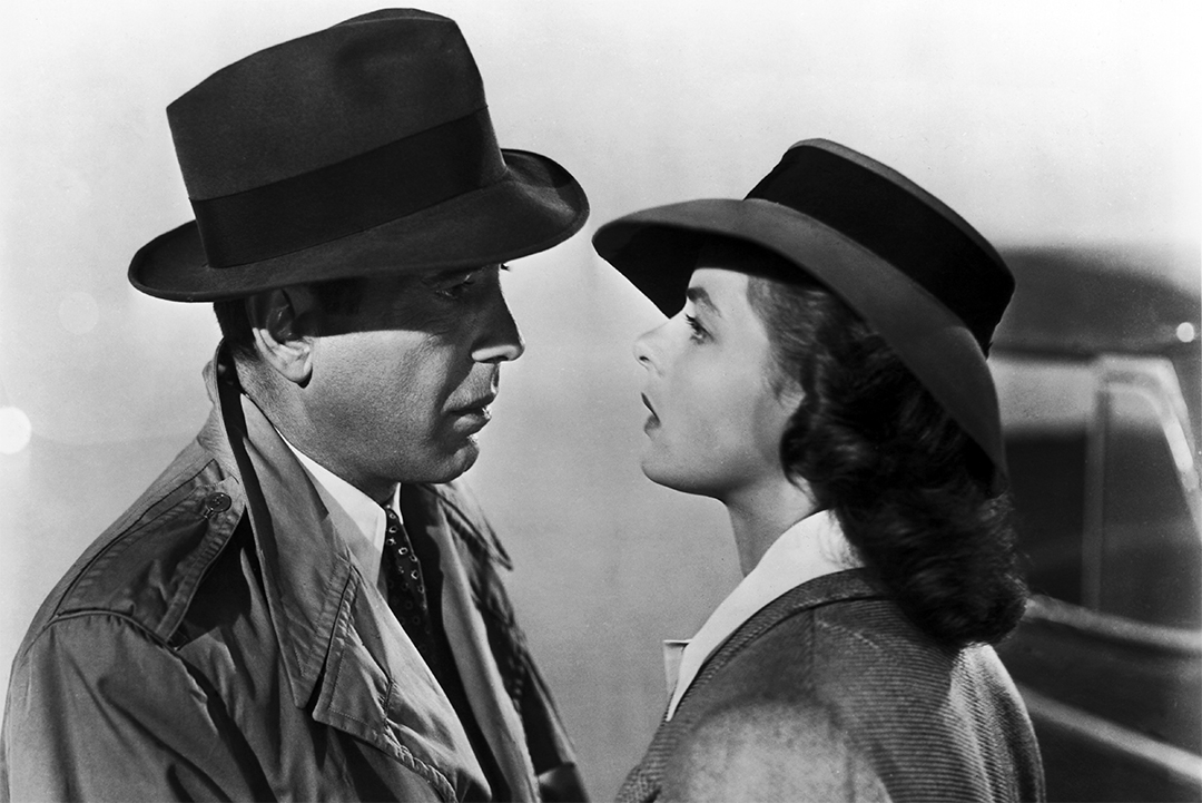 Humphrey Bogart and Ingrid Bergman